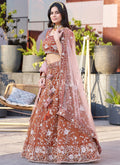 Looking for a Party lehenga online? Buy fashionable and trendy latest Indian designer lehenga available in various patterns at Hatkay.