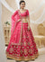 Pink Mirror Embroidery Traditional Lehenga Choli