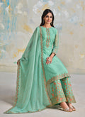 Sea Green Wedding Palazzo Suit In USA UK Canada