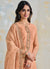 Peach Multi Embroidered Palazzo Suit In USA UK Canada