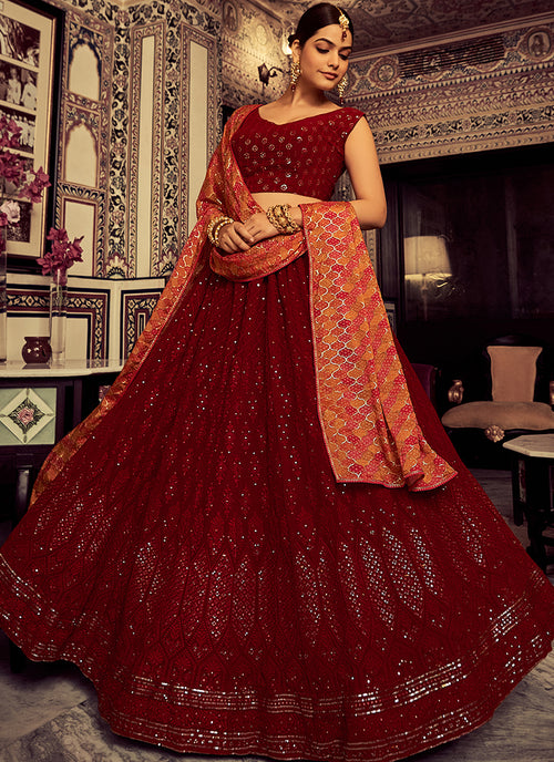 Shop Wedding Lehenga In USA, UK, Canada, Germany, Mauritius, Singapore With Free Shipping Worldwide.