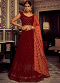 Bridal Red Sequence Embroidery Traditional Lehenga Choli
