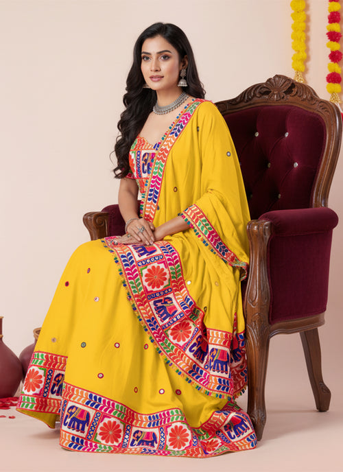 Buy Yellow Chaniya Choli In UK