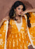 Yellow Crochet Anarkali Suit In USA