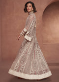 Beige Flared Anarkali Suit In USA UK