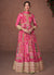 Pink Multi Designer Embroidered Printed Anarkali Gown