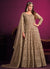 Copper Brown Embroidery Festive Anarkali Suit
