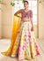 Pink And Off White Mirror Work Embroidery Lehenga Choli