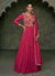 Rani Pink Multi Embroidery Traditional Anarkali Gown