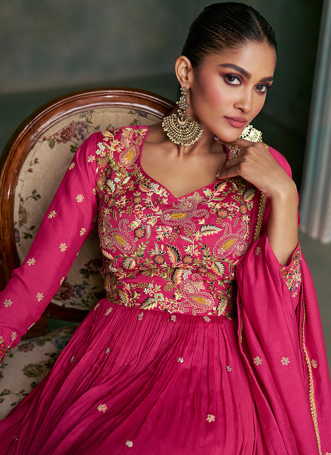 Gown : Beautiful malbari silk pink wedding gown