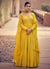 Yellow Embroidery Anarkali Gown
