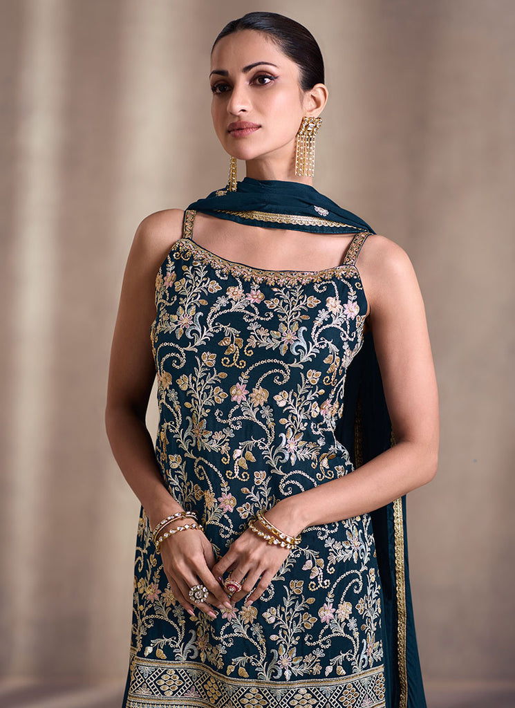 Buy Sharara Style Suit