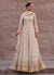 Off White Thread And Sequence Embroidery Anarkali Gown