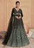 Black Multi Thread And Sequence Embroidery Anarkali Gown