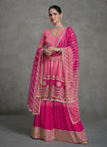 Pink Ombré Sequence Embroidery Designer Sharara Suit