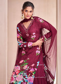 Maroon Lehenga Kurti In Canada