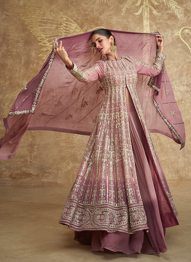 Shop Indian Wedding Anarkali Lehenga In USA, UK, Canada, Germany, Mauritius, Singapore With Free Shipping Worldwide.