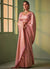 Peach Brocade Detailed Kanjivaram Silk Saree