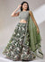 Green Multi Embroidery Lehenga Choli And Dupatta