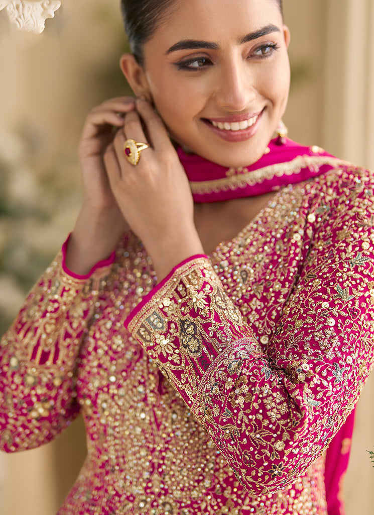 Pink Designer Bollywood Anarkali Suit
