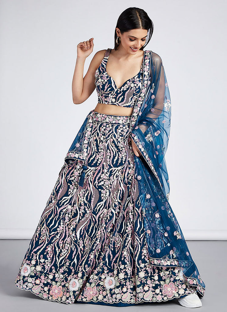 Shop Engagement Lehengas In USA, UK, Canada, Germany, Mauritius, Singapore With Free Shipping Worldwide.