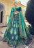 Turquoise Embroidery Wedding Lehenga Choli