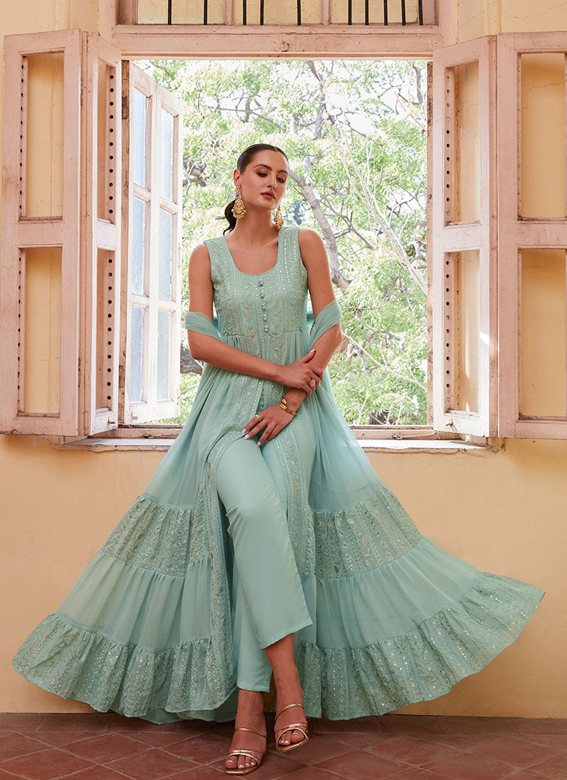 Buy Anarkali Pant Suit In USA UK Canada