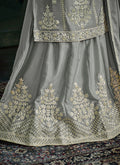 Grey Sequence Lehenga Kurti In USA UK Canada