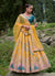 Yellow Multi Embroidery Wedding Lehenga Choli