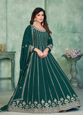 Dark Green Traditional Anarkali Suit In USA