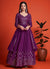 Purple Sequence Embroidery Traditional Anarkali Gown