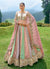 Pink Beige Multicolored Embroidery Wedding Lehenga Choli