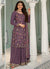 Purple Traditional Multi Embroidery Sharara Suit