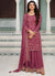 Pink Traditional Multi Embroidery Sharara Suit