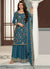 Royal Blue Traditional Multi Embroidery Sharara Suit