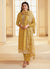 Yellow Meenakari Embroidery Silk Salwar Kameez Suit