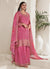 Pink Traditional Sequence Embroidery Sharara Style Suit
