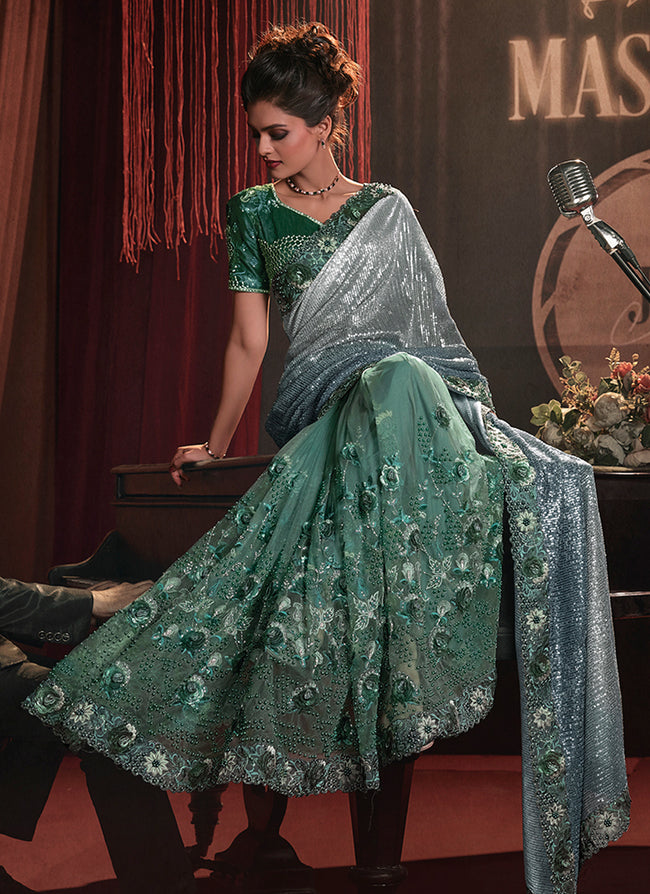 Shop Partywear Saree In USA, UK, Canada, Germany, Australia, New Zealand, Singapore With Free Shipping Worldwide.