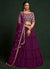 Magenta Sequence Embroidered Festive Lehenga Choli