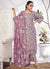 Purple Embroidery Printed Salwar Kameez Suit