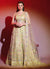 Pastel Yellow Multi Embroidery Wedding Lehenga Choli With Dupatta