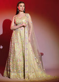 Pastel Yellow Multi Embroidery Wedding Lehenga Choli With Dupatta