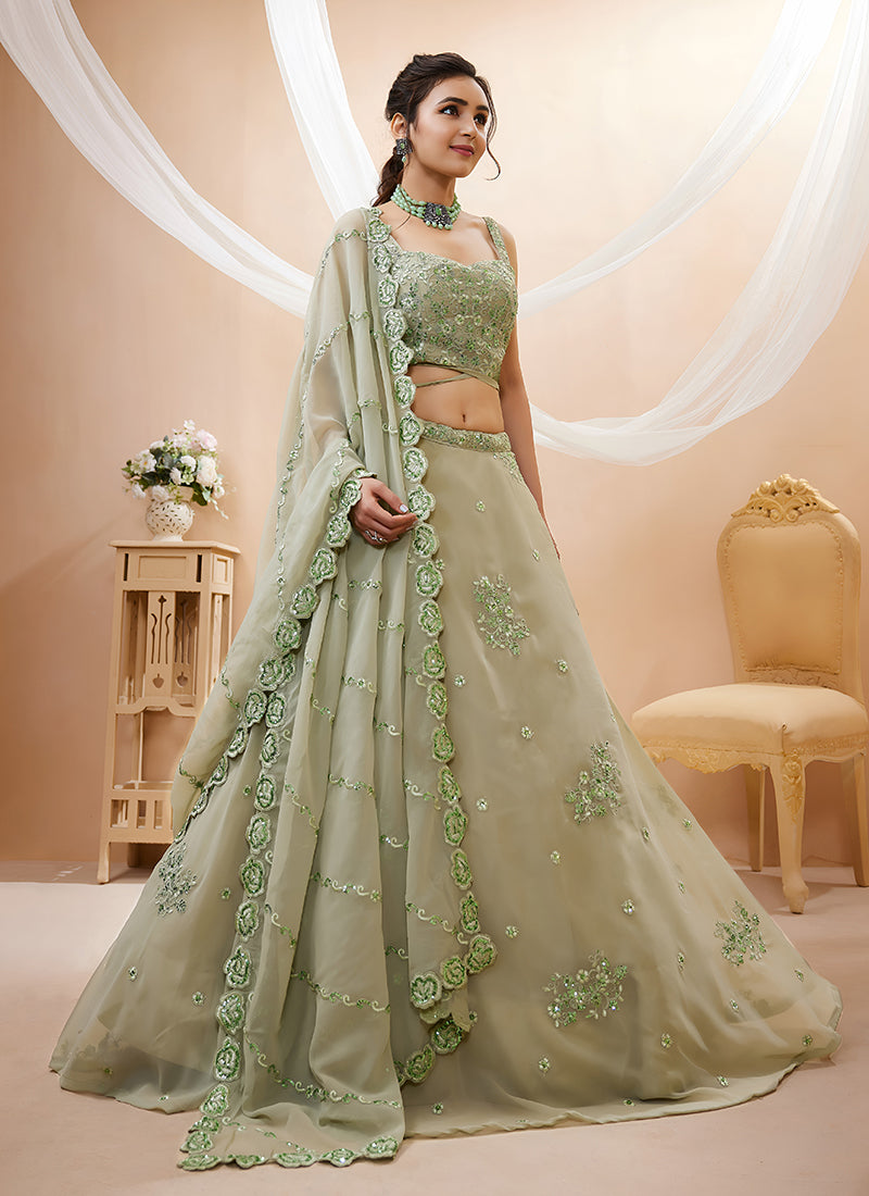 Buy Mehendi Lehenga Choli