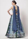 Blue Sequence Lehenga Choli In USA UK Americ