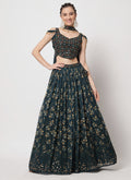Deep Green Sequence Lehenga Choli In USA California