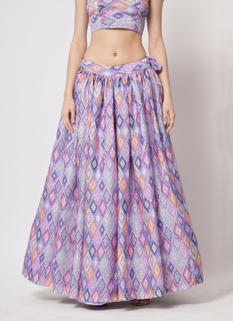 Purple Sequence Embroidery Lehenga Choli In USA