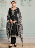 Black Embroidery Pakistani Pant Suit