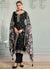 Black Embroidery Pakistani Pant Suit