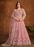 Pink Embroidery Traditional Anarkali Gown