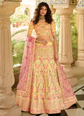 Pastel Yellow Multi Embroidered Traditional Lehenga Choli